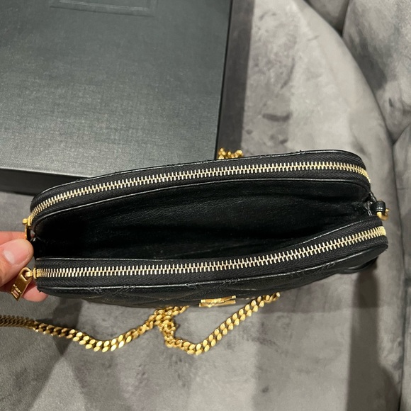 Yves Saint Laurent Becky double zip crossbody bag - Picture 7 of 13